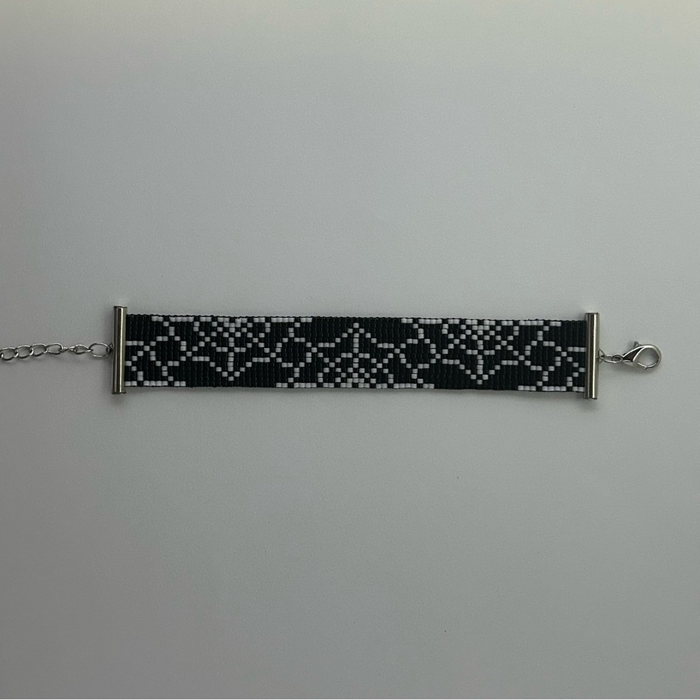 Beaded Spider Web Bracelet